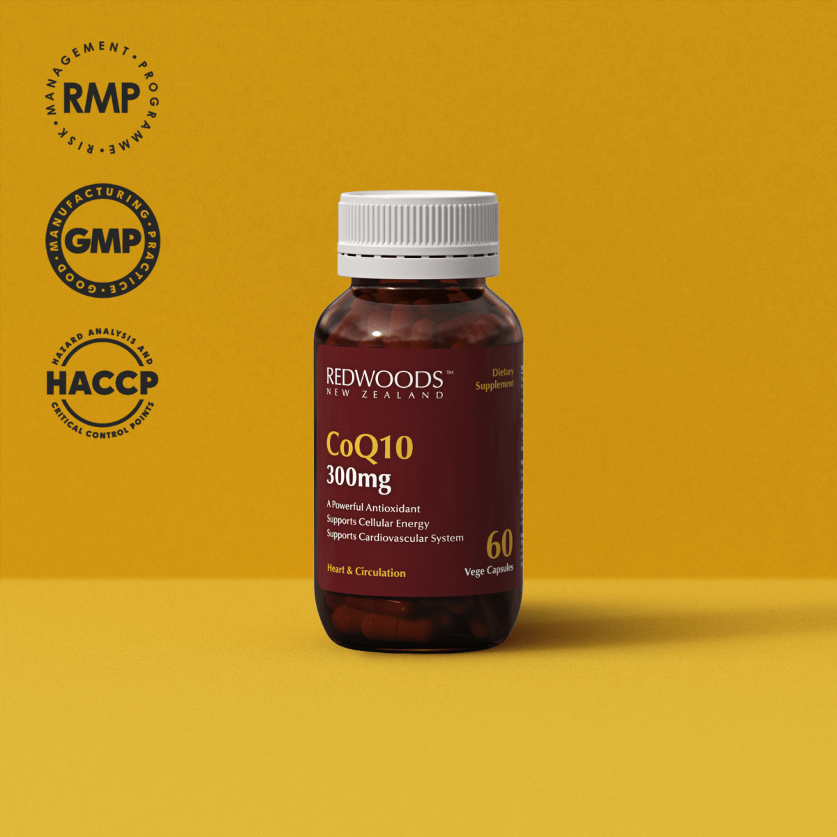 COQ10 300mg 60 capsules - REDWOODSNZ