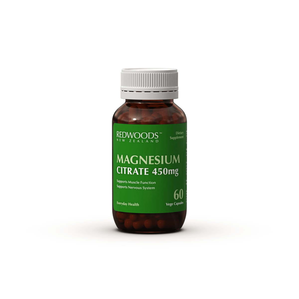 MAGNESIUM CITRATE 450mg_60caps - REDWOODSNZ