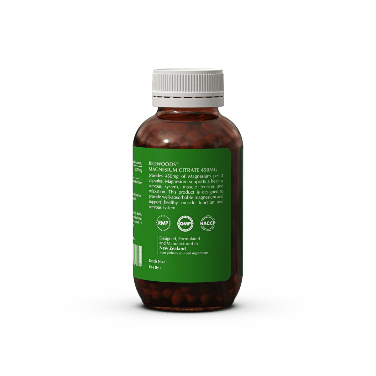 MAGNESIUM CITRATE 450mg_60caps - REDWOODSNZ