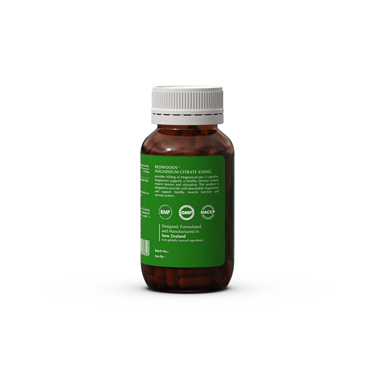 MAGNESIUM CITRATE 450mg_60caps - REDWOODSNZ