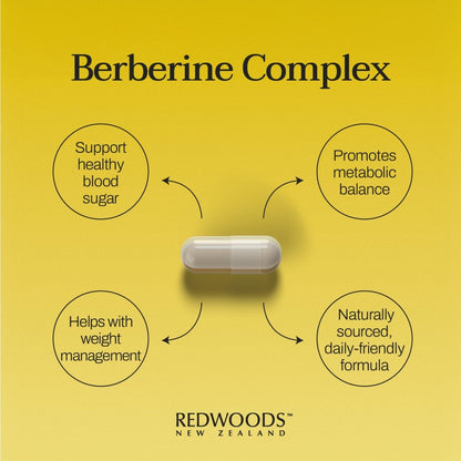 Berberine Complex 60 capsules - REDWOODSNZ