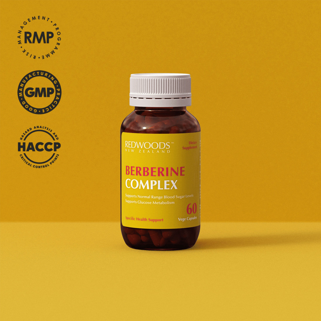 Berberine Complex 60 capsules - REDWOODSNZ