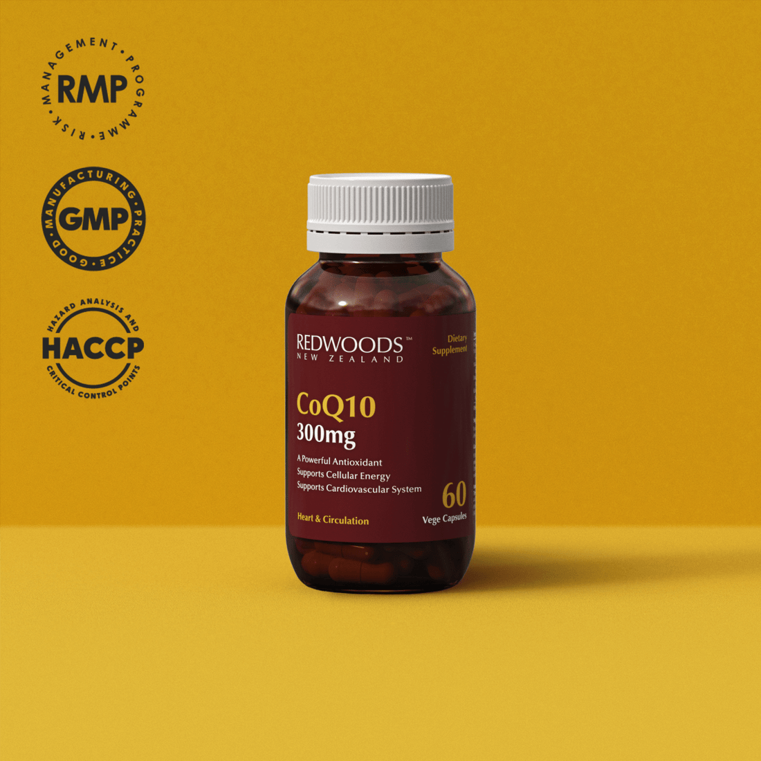 COQ10 300mg 60 capsules - REDWOODSNZ