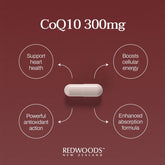 COQ10 300mg 60 capsules - REDWOODSNZ