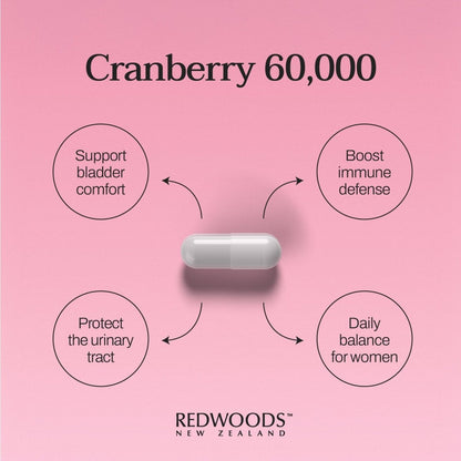 Cranberry 60,000 60 capsules - REDWOODSNZ