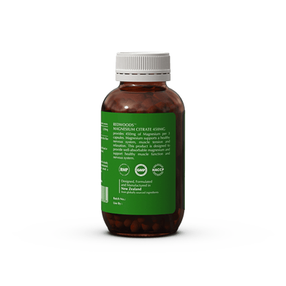 MAGNESIUM CITRATE 450mg_60caps - REDWOODSNZ