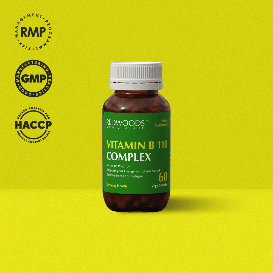 Vitamin B 110 Complex 60⁠ capsules - REDWOODSNZ