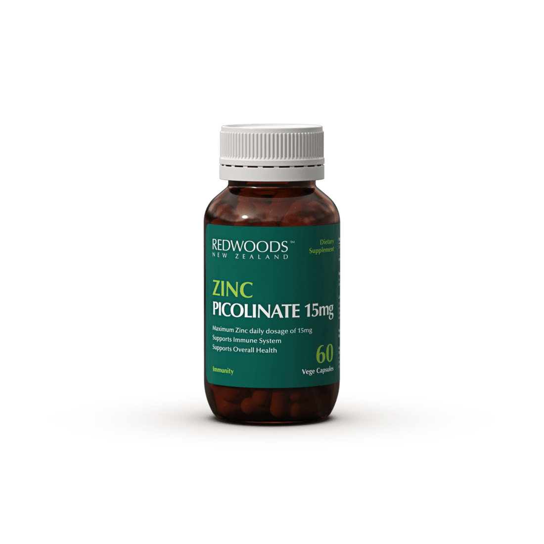ZINC PICOLINATE 15mg_60caps - REDWOODSNZ