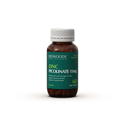 ZINC PICOLINATE 15mg_60caps - REDWOODSNZ